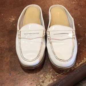 Wynn Mule Weejuns White Patent Leather